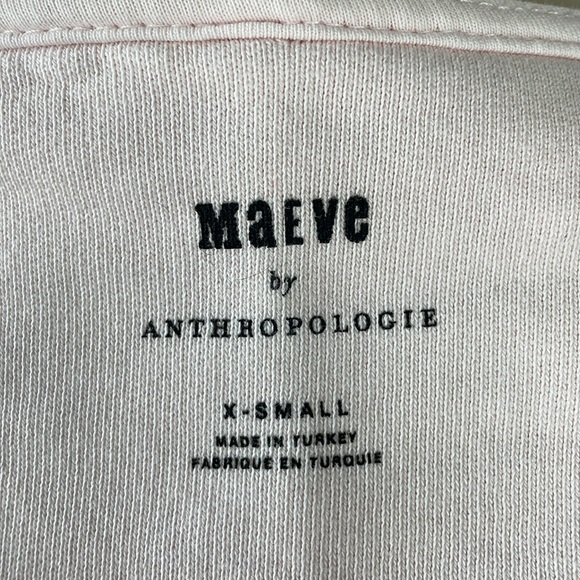 Maeve Anthropologie Light Pink "Fantastique" Oversized Tee - Size XS - Picture 11 of 14